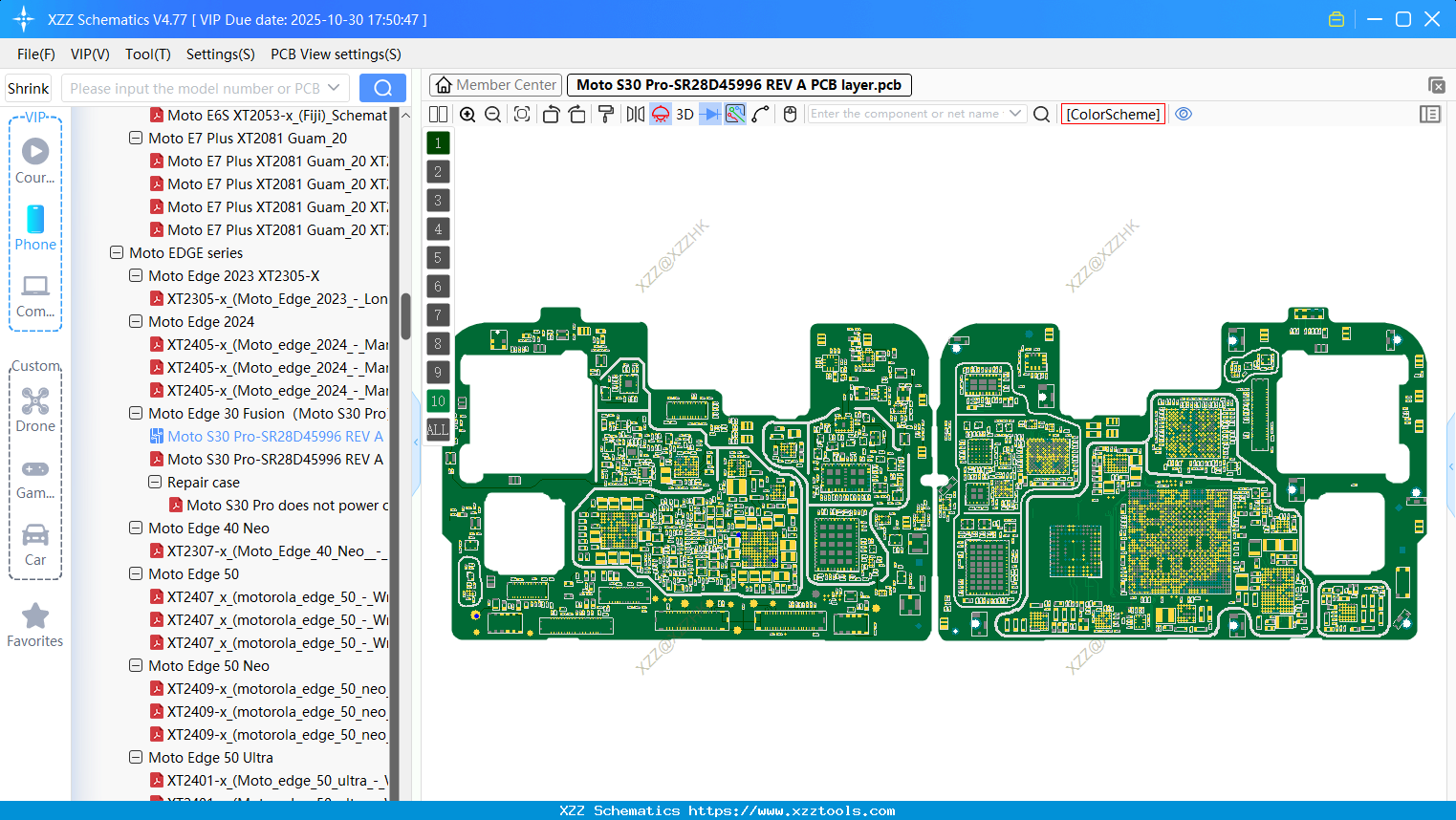 Motorola Moto S30 Pro-SR28D45996 REV A PCB Layer